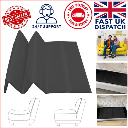 Elegant black sofa - black, cushion